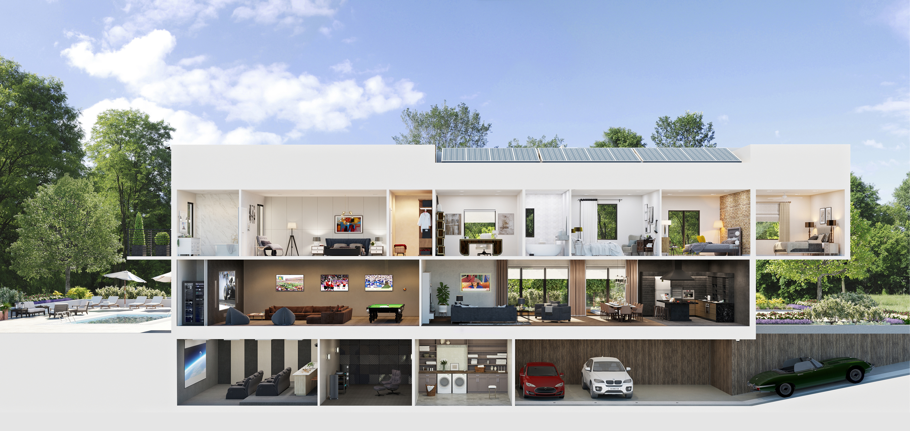 cross section of house