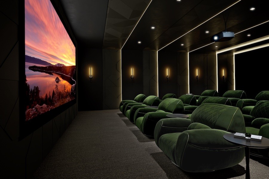 Enhance your home theater system with a Sony 4K or 8K projector.
