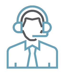 icon of customer service representative